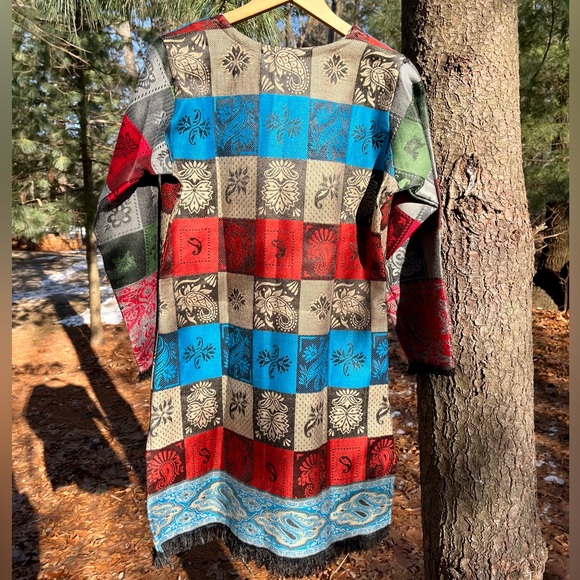 90s Krishaa Indian Kashmiri Tunic Dress Size XL - Picture 2 of 16
